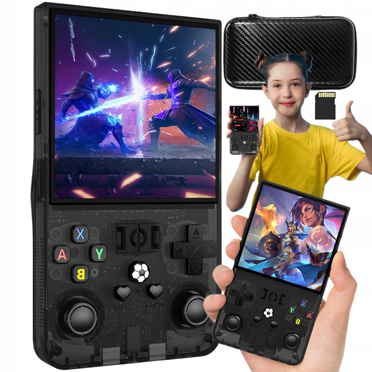 Kieszonsolka Przenośna Konsola R36MAX 64GB Retro Czarny