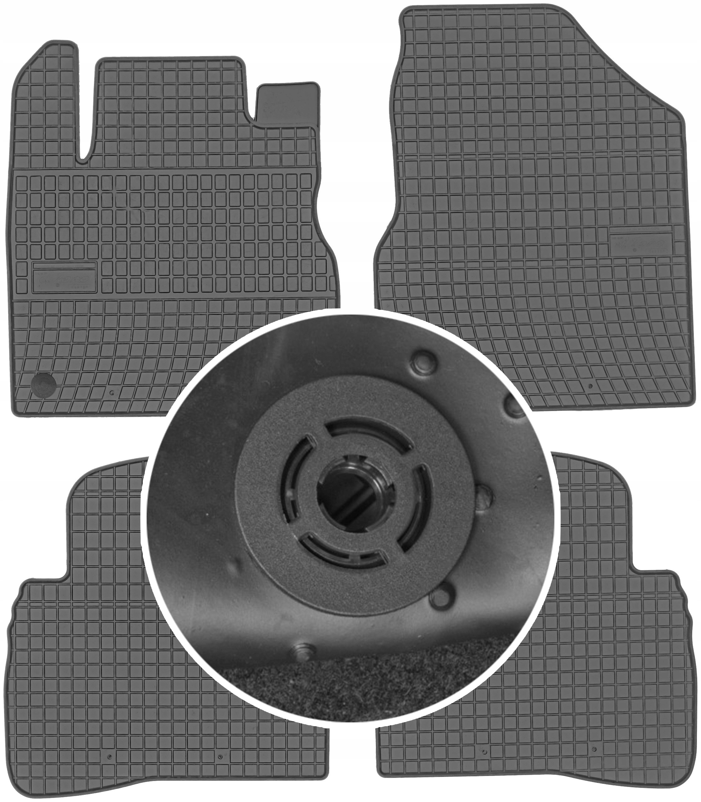 Килимки Маггрупа резинові 410732 4 el.