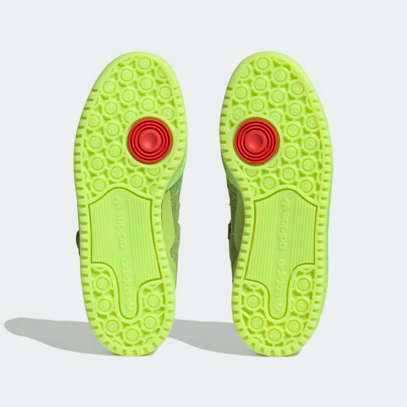 BUTY SPORTOWE ADIDAS FORUM LOW GRINCH ROZ 35,5 ADIDASY SNEAKERSY SKÓRZANE Zapięcie sznurowane