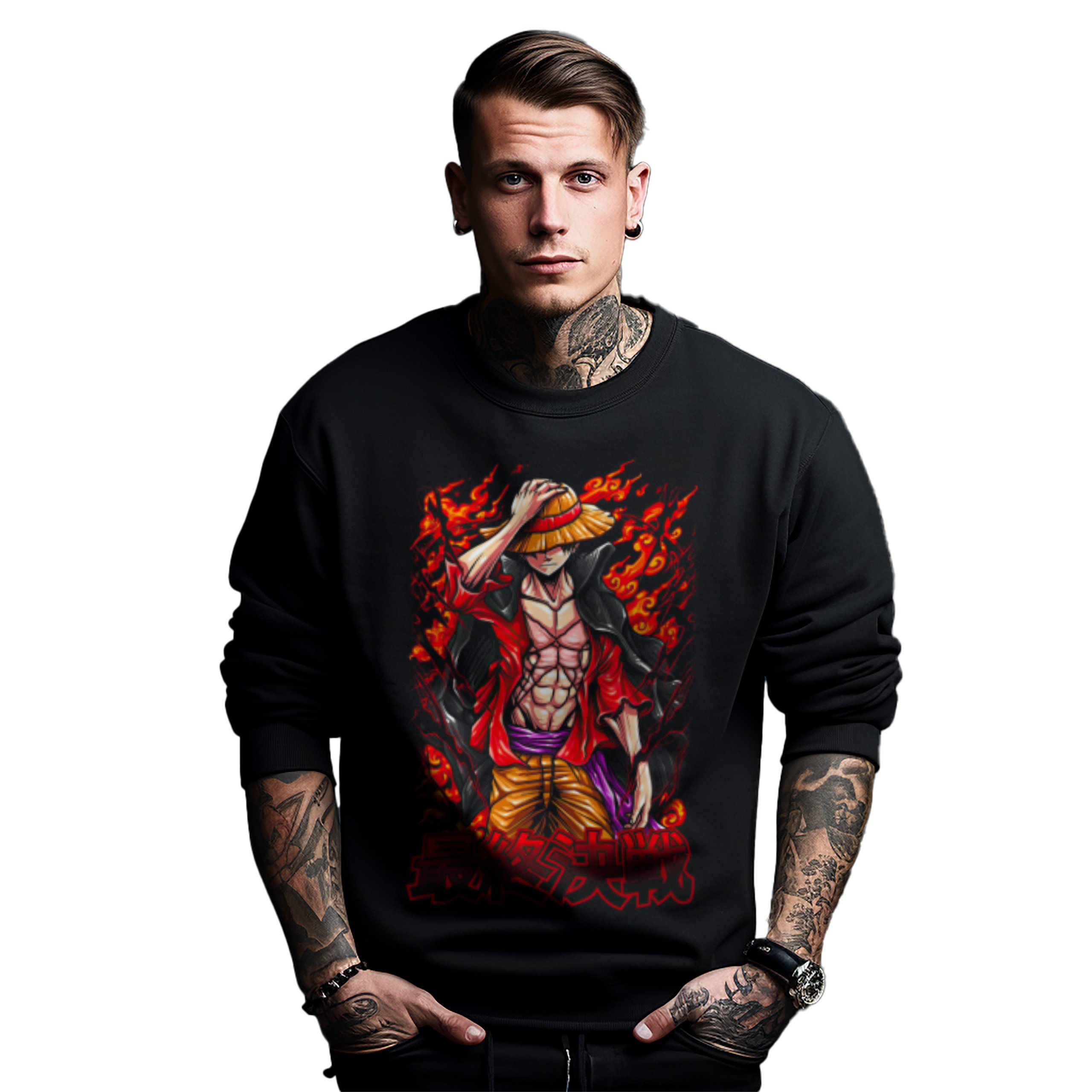 Mikina s potiskem Anime Final Battle