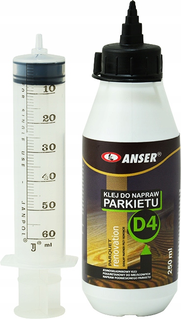 

Klej do naprawy parkietu D4 poliuretan Anser 250ml
