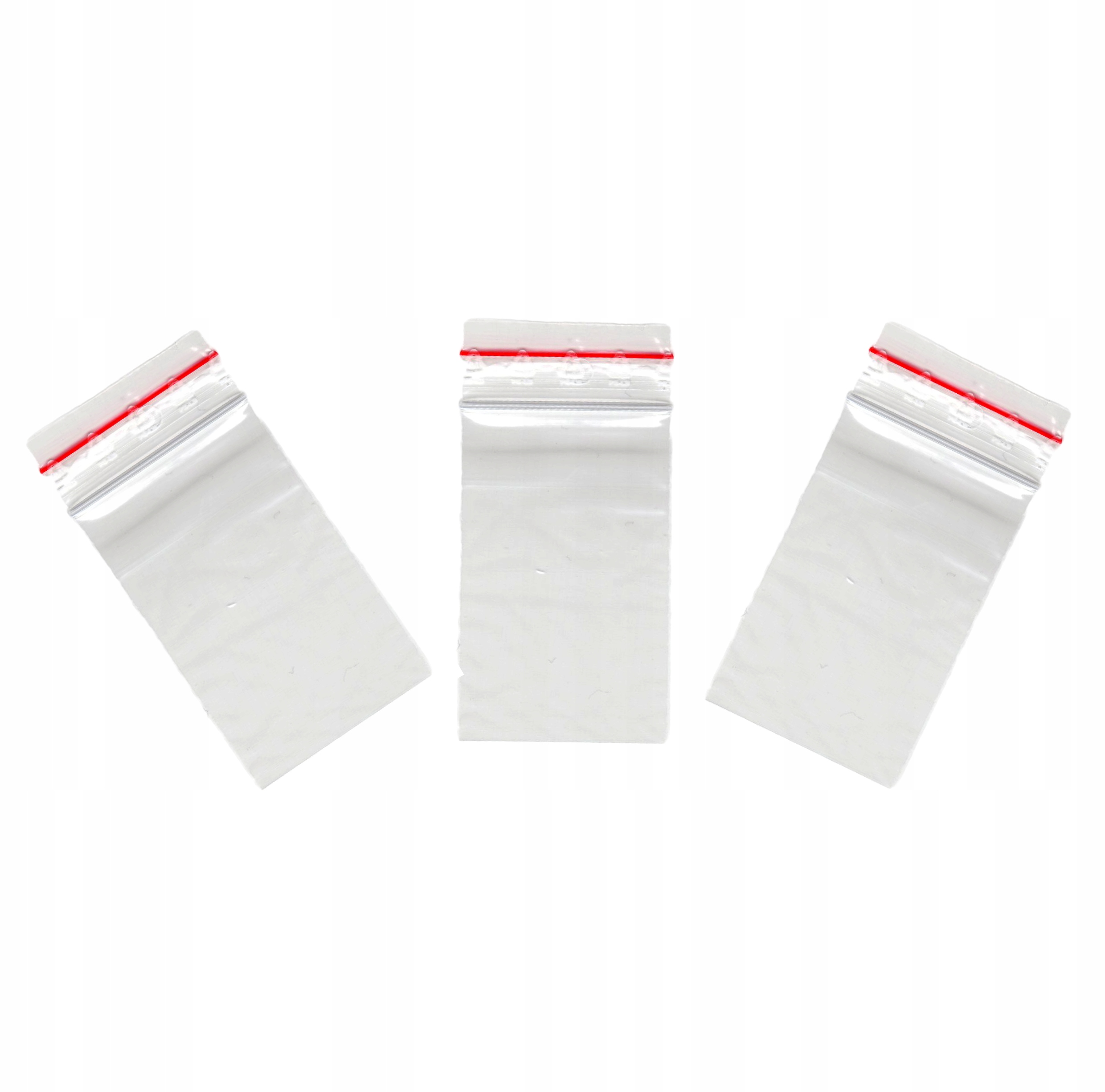 WORECZKI WORKI STRUNOWE Z SUWAKIEM 40X60mm WYTRZYMAŁE PRZEŹROCZYSTE 100szt