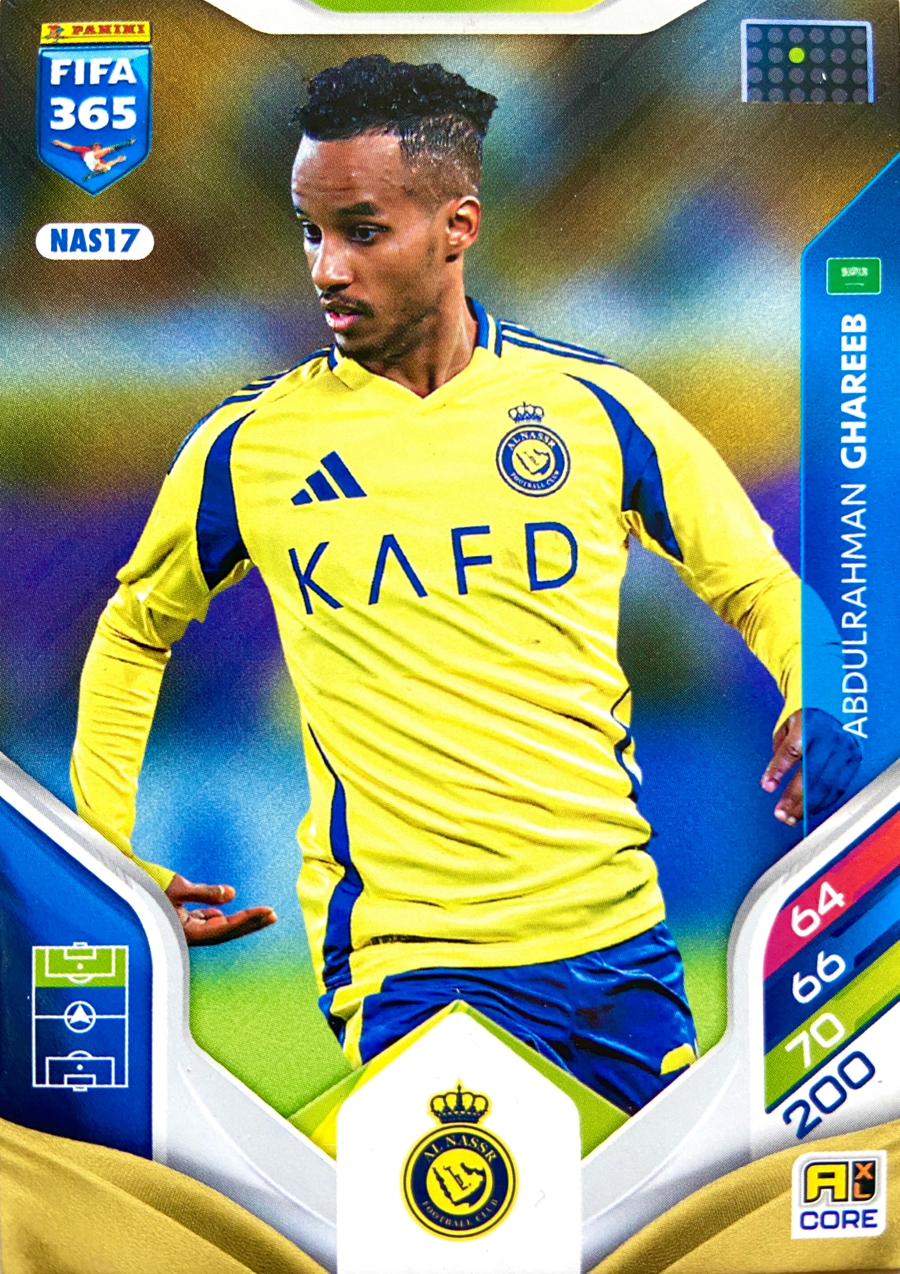 Panini Fifa 365 2026 Core Team Mate NAS17 Abdulrahman Ghareeb Al-nassr