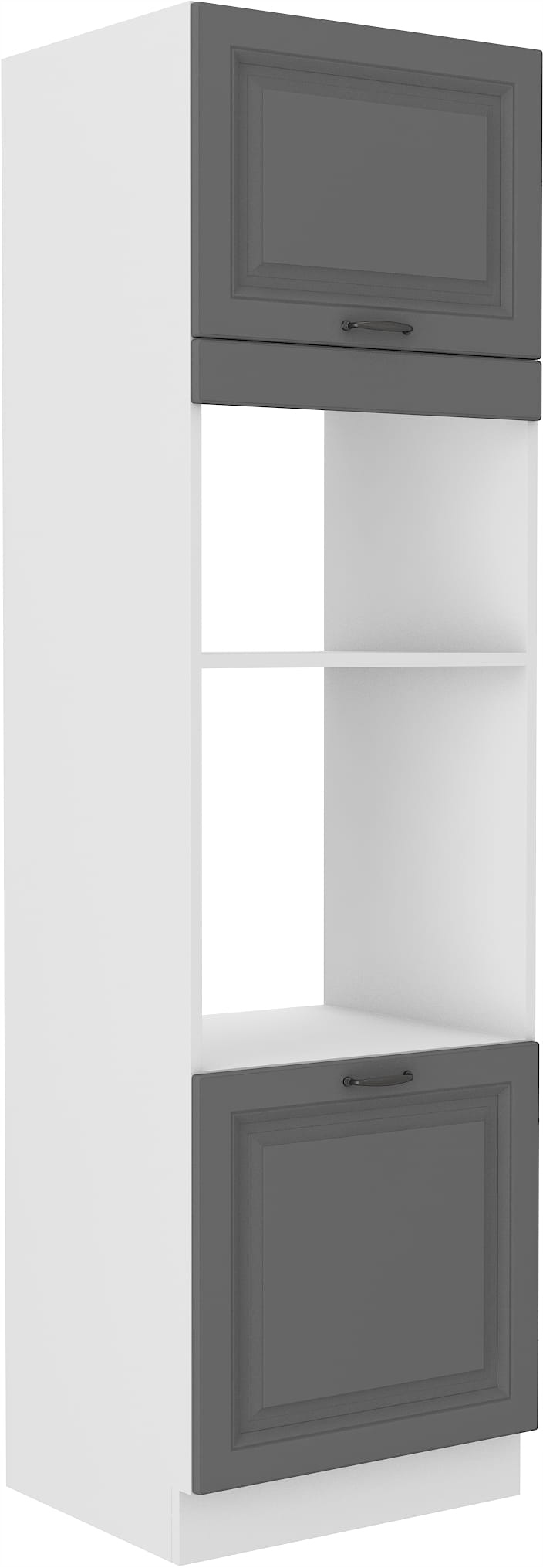 Kuchyňský Vysoký Komín Stilo 60X210 Bílá Šedá
