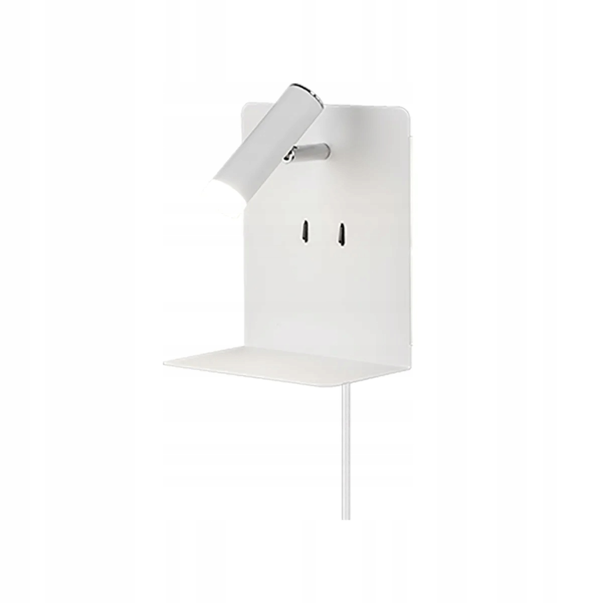 Nástenná lampa s poličkou Element biela Trio