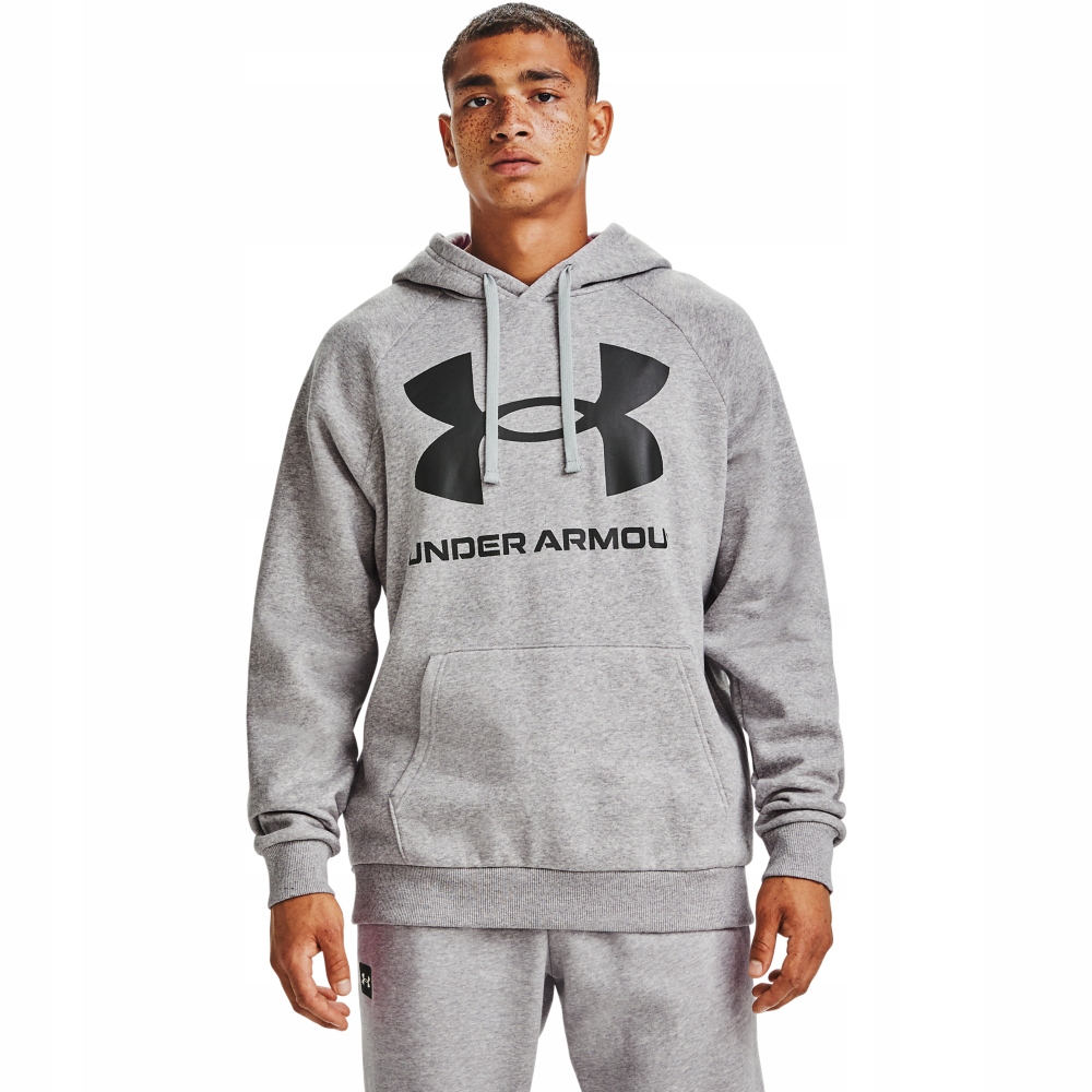 Pánské Flísové Triko Mikina Dlouhým Rukávem Under Armour Velkým Logem Velikost 11 XL