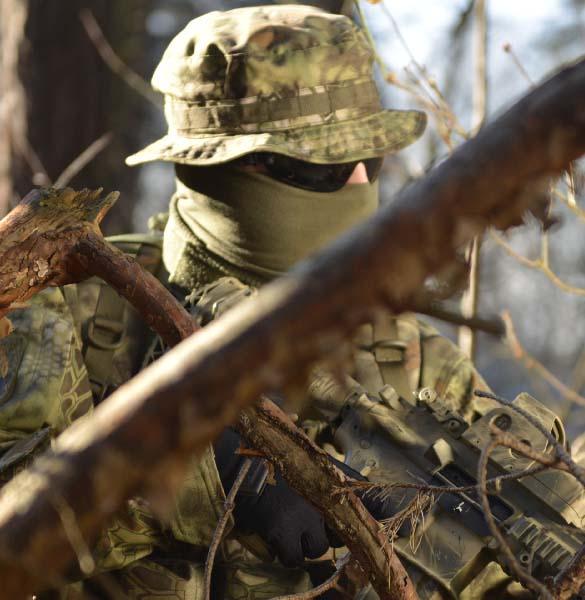 Kapelusz Wojskowy CPU PolyCotton RipStop HELIKON Czarny XL Wzór dominujący bez wzoru