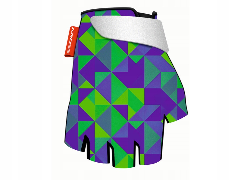 

Rękawiczki rowerowe Kross Violet/green Buzz r.XS