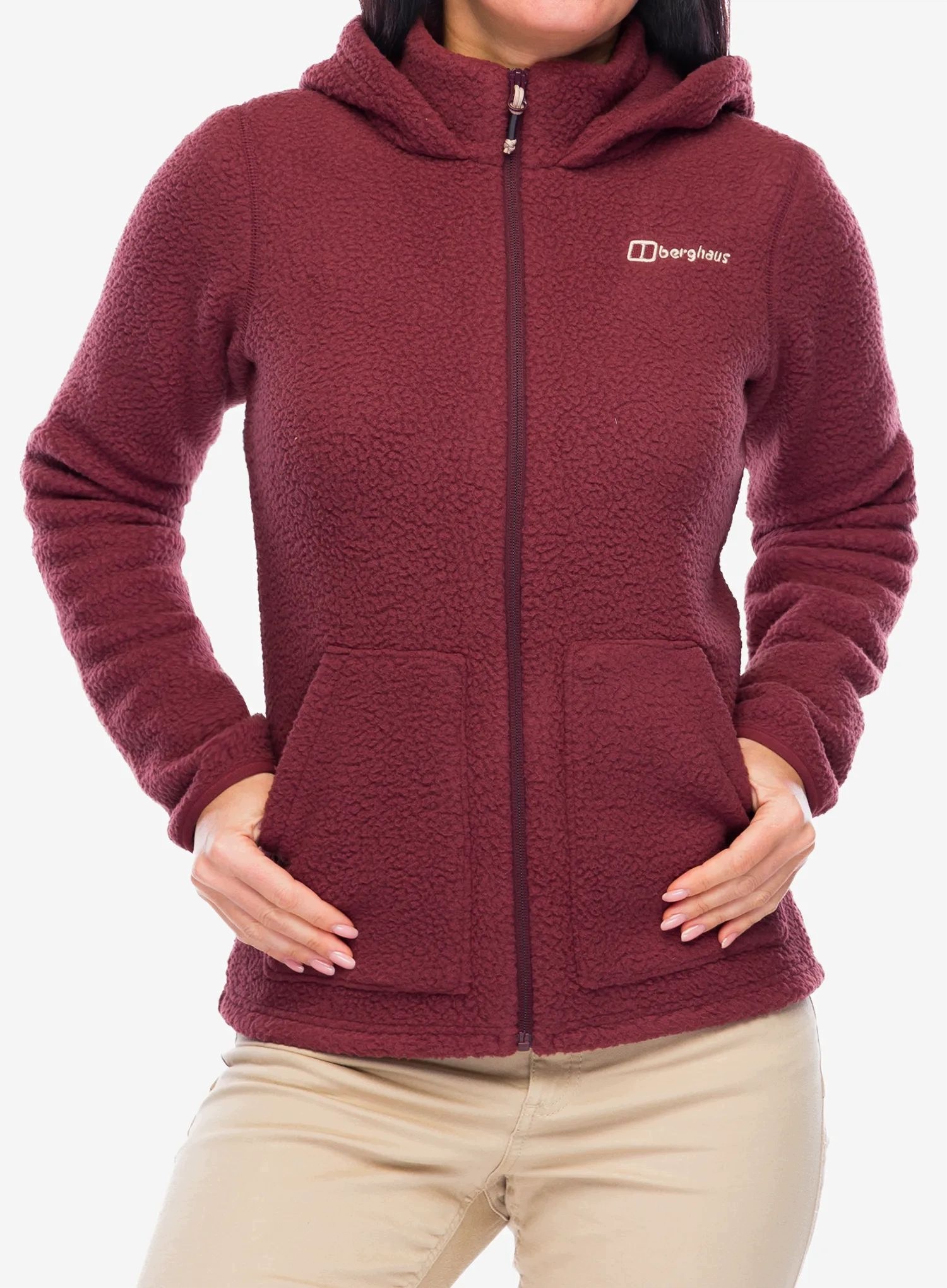 Polar damski Berghaus Darria Fz Hooded Jacket garnet 10 (s)