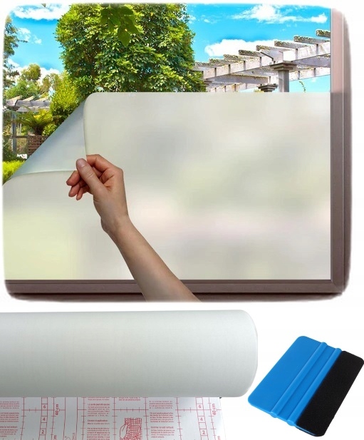 Fólie Na Okna Mléčná 600 cm x 152 m Matná Mražená Na Okenní Skla