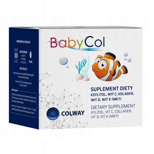 BabyCol Colway 60/ wit. dla dzieci/Kolagen/D3/C/K2 Postać pastylki