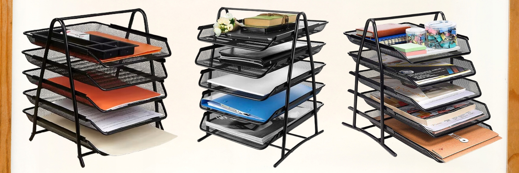 SZUFLADY BIURKO METALOWY ZESTAW 5 SZUFLADEK CZARNY Marka Hexagon