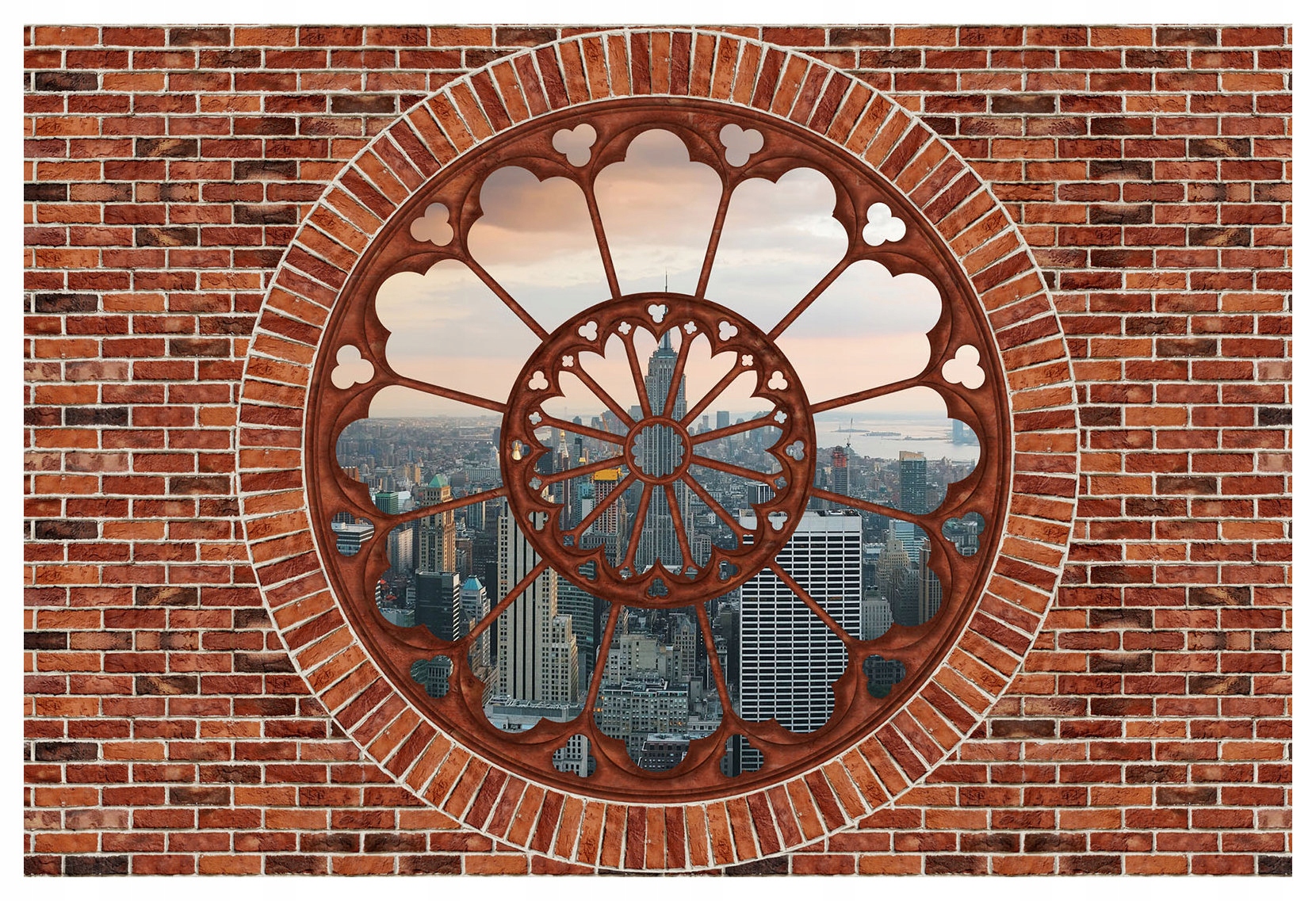 Fototapeta Cihlová zeď Město modernost 208x146 architektura lepidlo