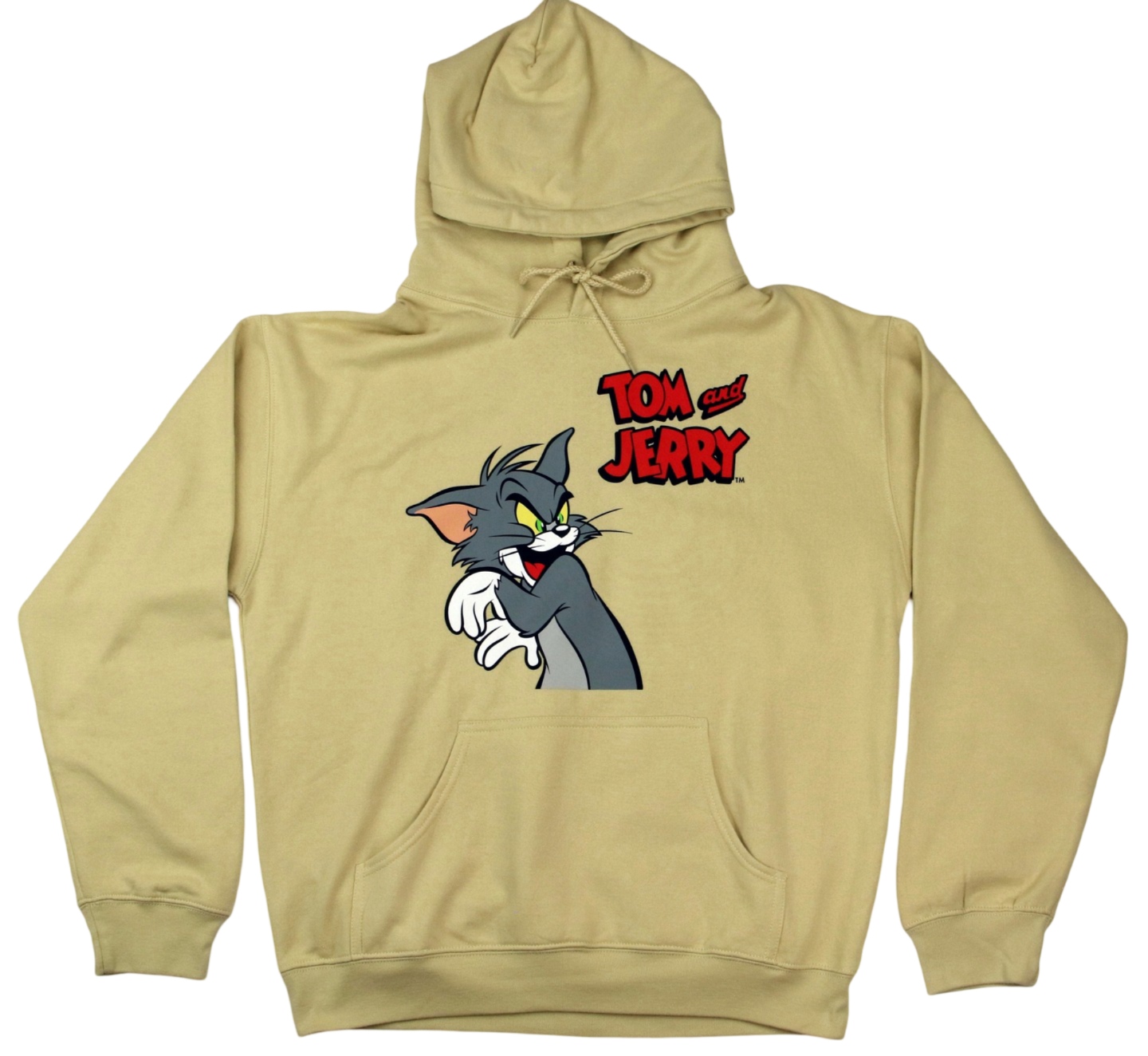 Pánská mikina pro mládež s kapucí Tom and Jerry vel. S Kočka Myš Kapsa