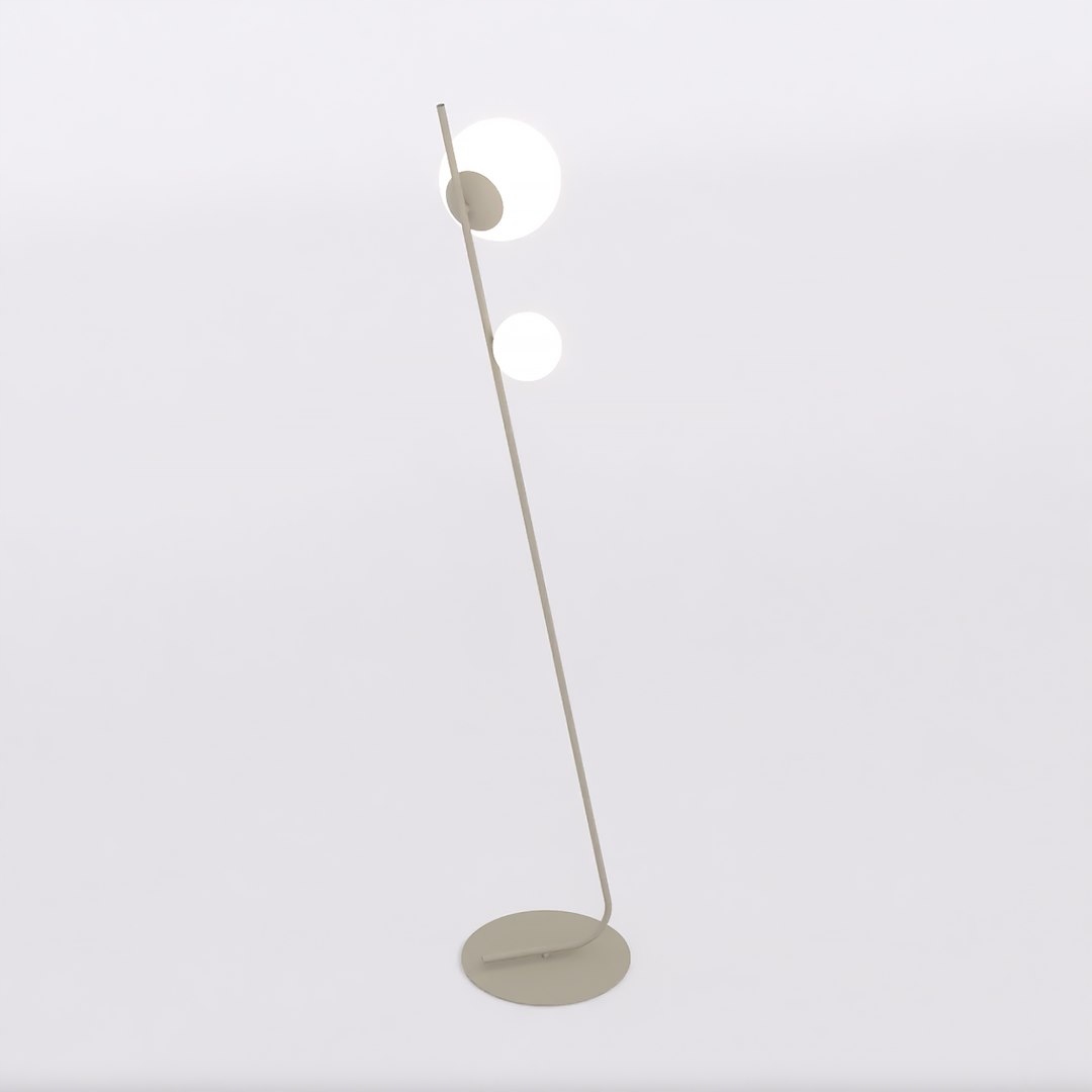 Minimalistická podlahová lampa Tatu LP2 v odtieni Mokka