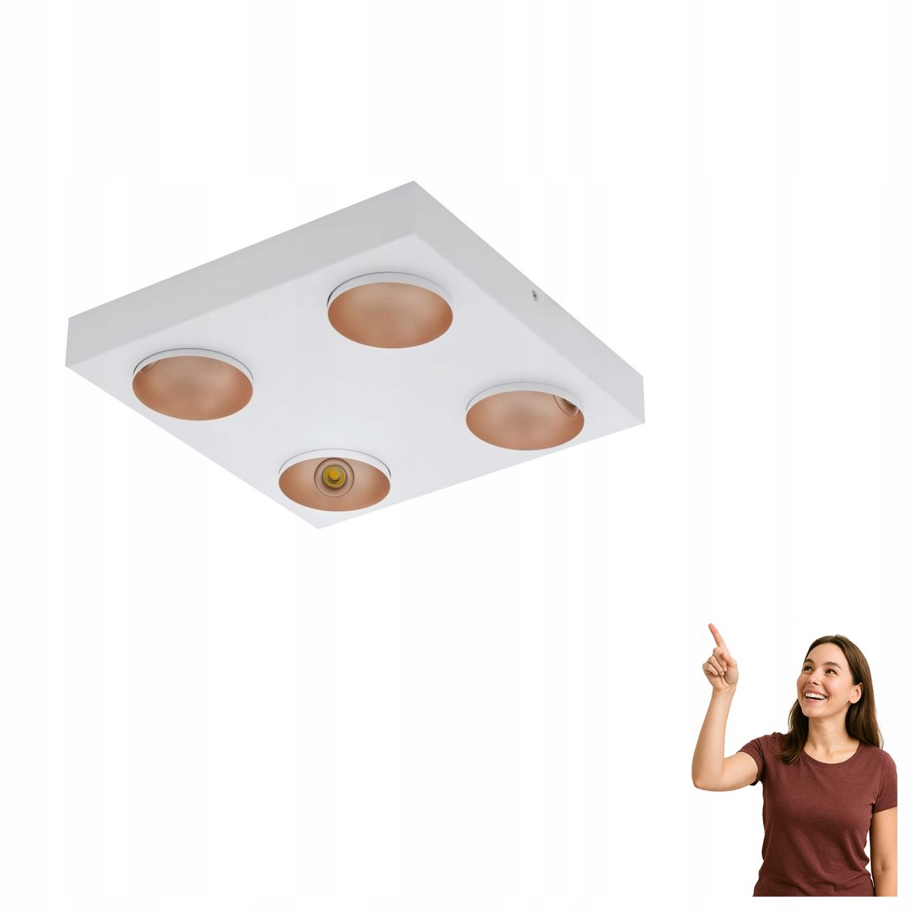 Led stropná lampa 4x3,3W Ronzano 39377 Eglo