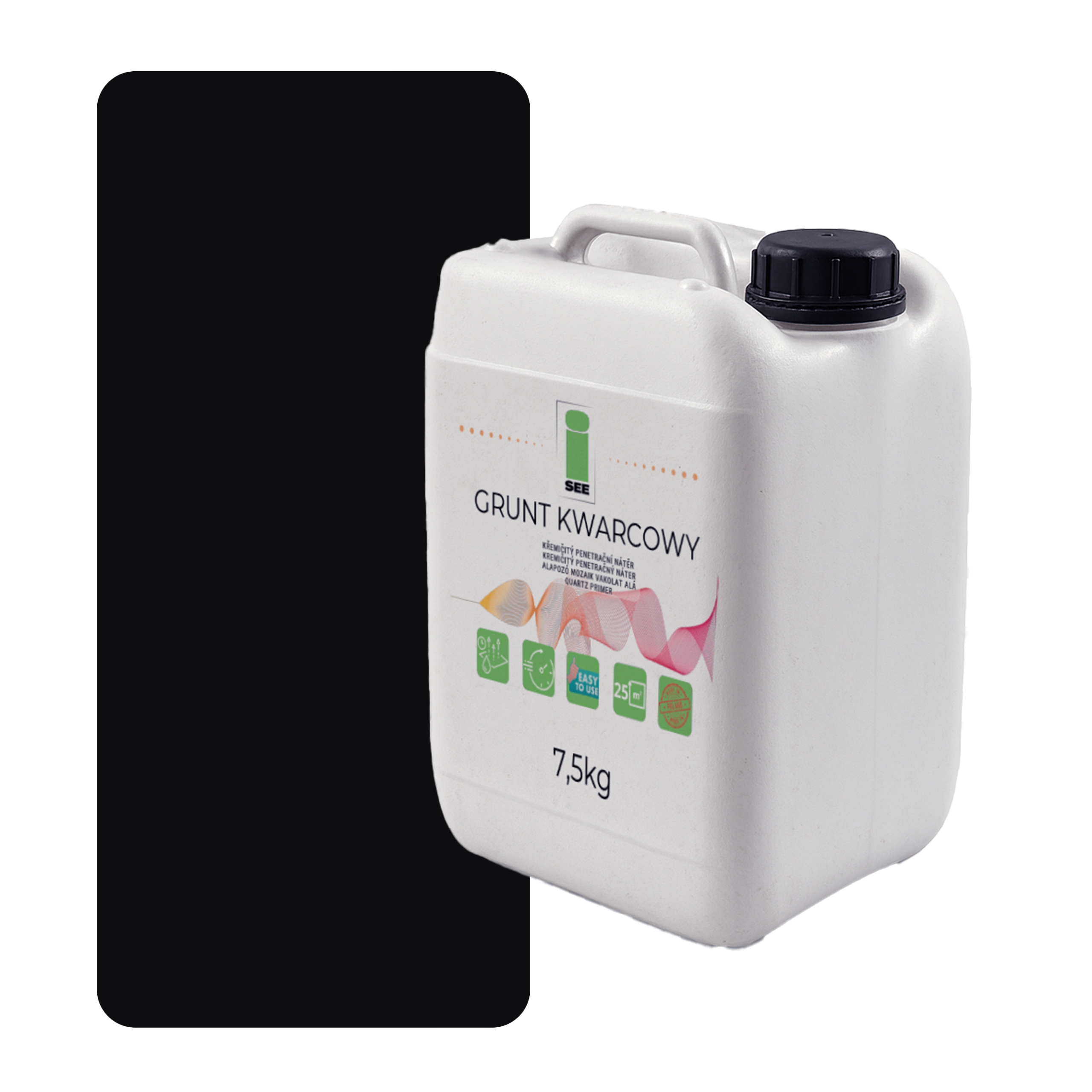 Křemenná Zemina Pod Silikonovou Omítku 7,5 Kg Černá F9005