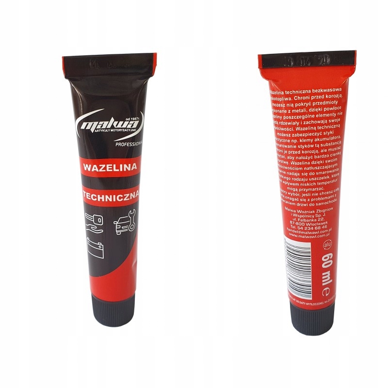 

Malwa Wazelina Techniczna Bezkwasowa W Tubce 60ML