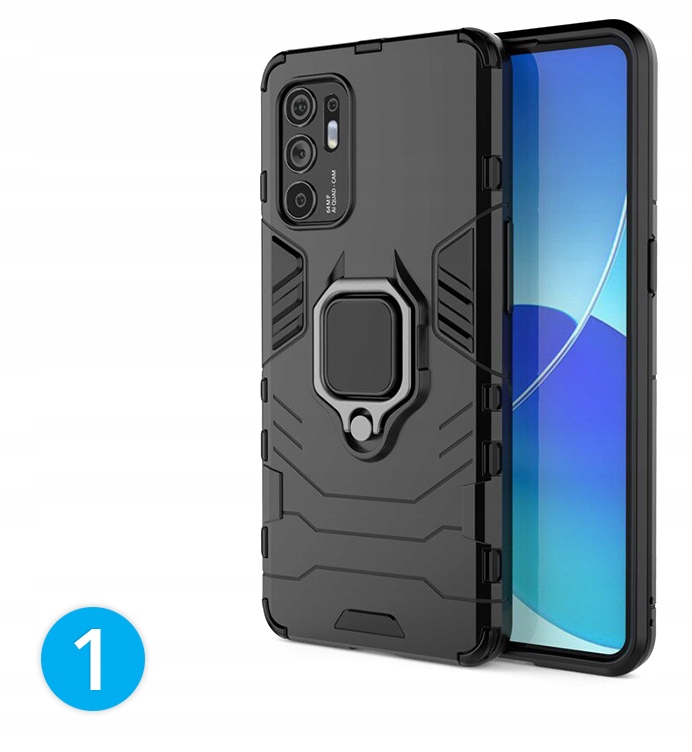 ETui PANCERNE RING CASE plecki uchwyt SZKŁO 9H do Oppo Reno 5Z 5G / Reno5 z EAN (GTIN) 5904208373230