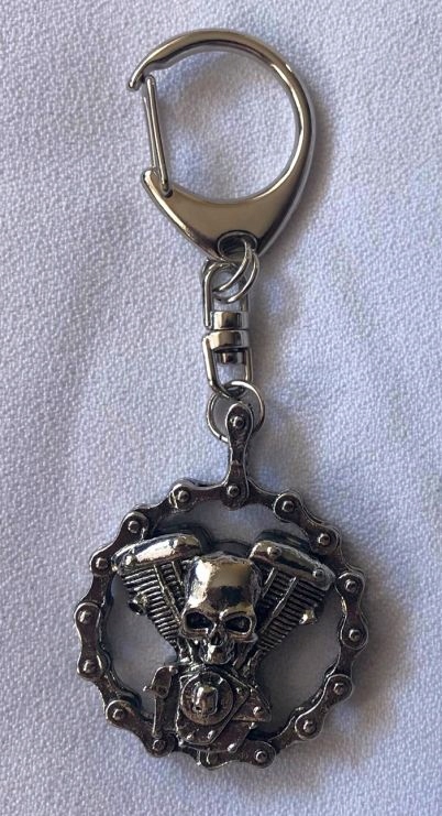 

Silnik V2 skull czaszka łańcuch chopper breloczek