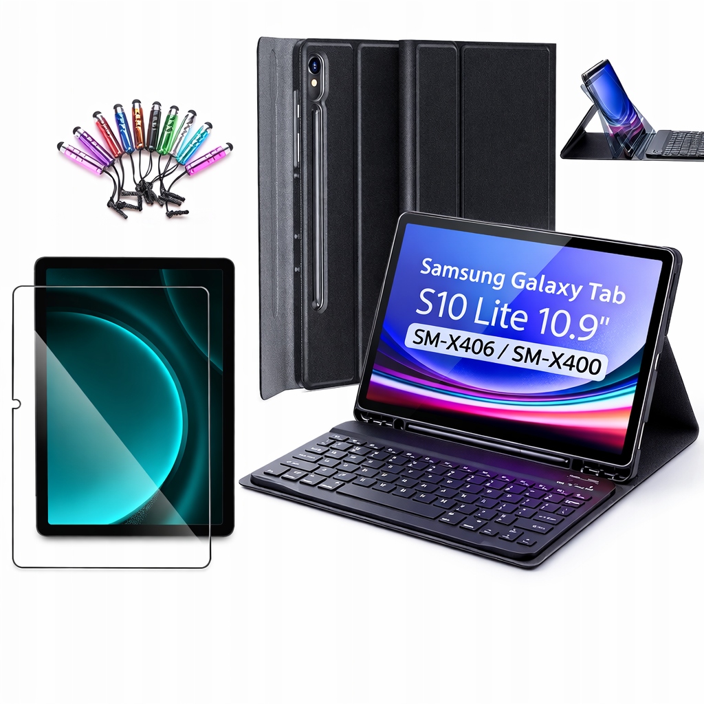 Etui Klawiatura Do Samsung Galaxy Tab S10 Lite 10.9 szkło rysik