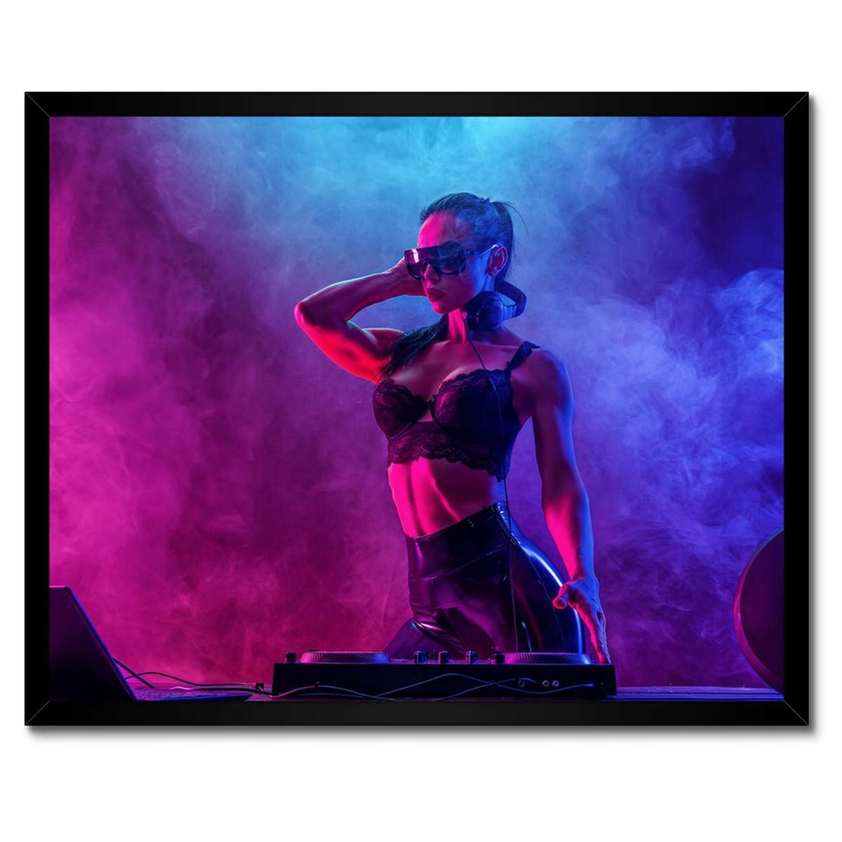 Plakáty v rámu 50x40 DJka Žena Dj Dým Pár