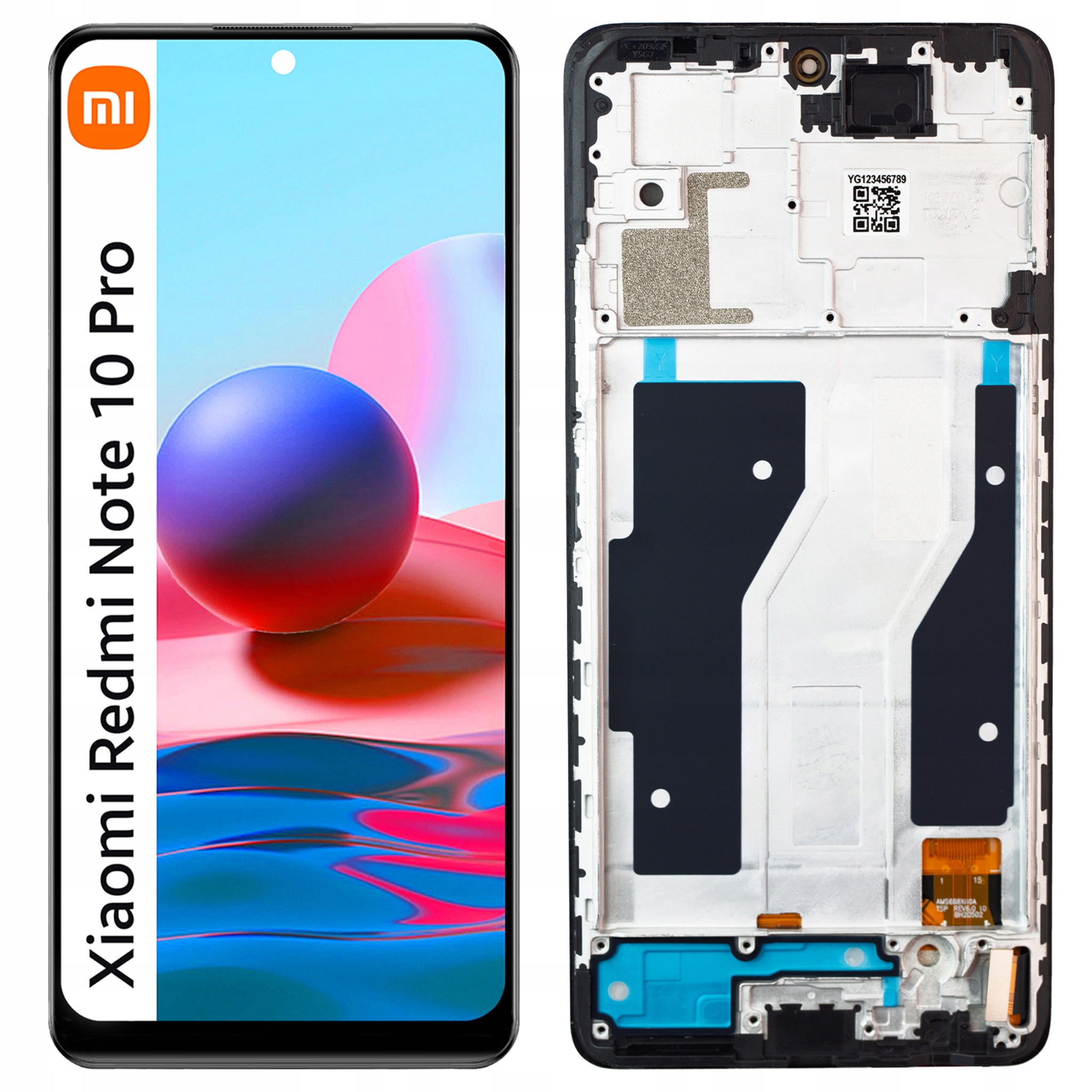 Displej pro Xiaomi Redmi Note 10 Pro LCD Oled displej Rámeček M2101K6G