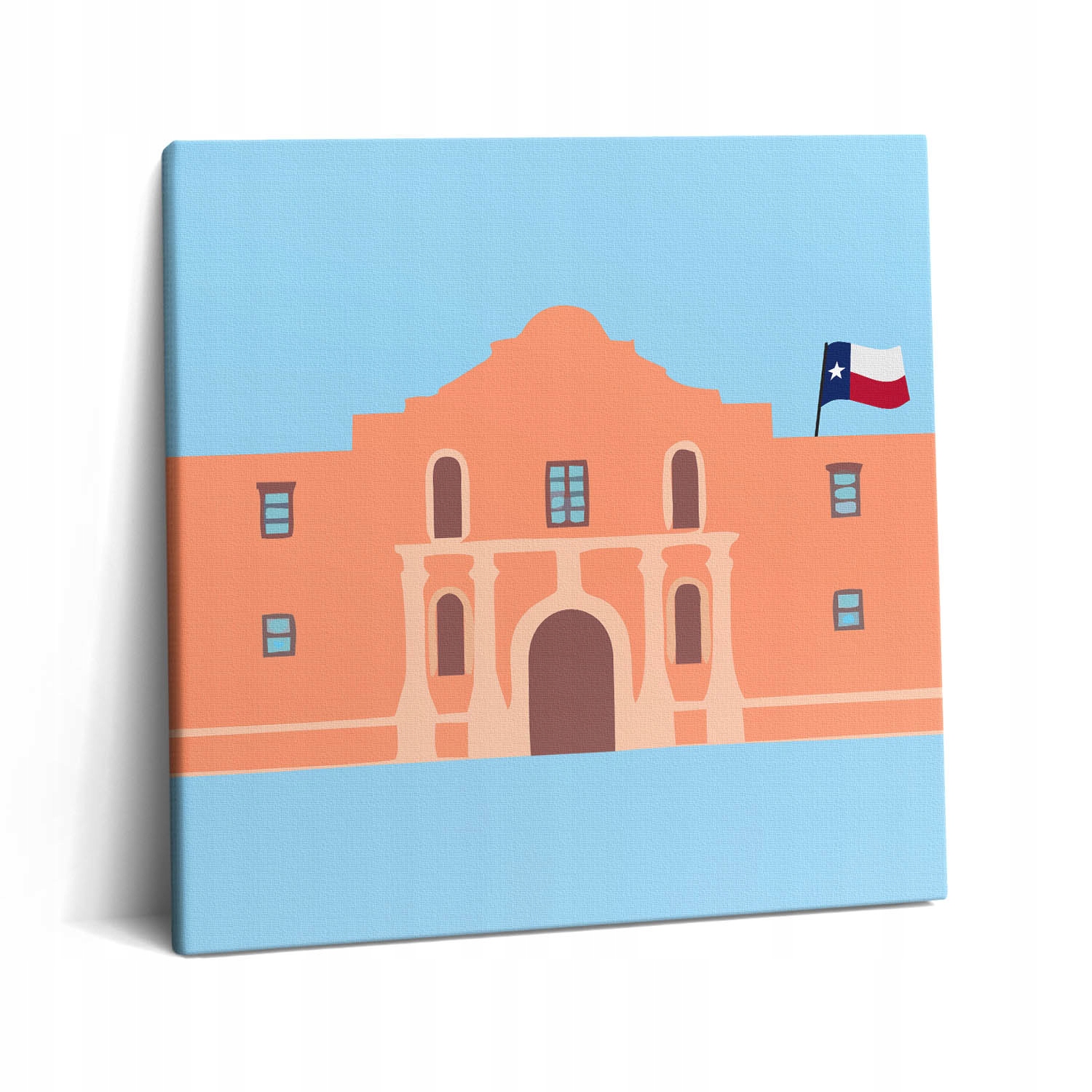Fotoobraz na plátně do ložnice Krásný památník Alamo v Texasu 60x60 cm