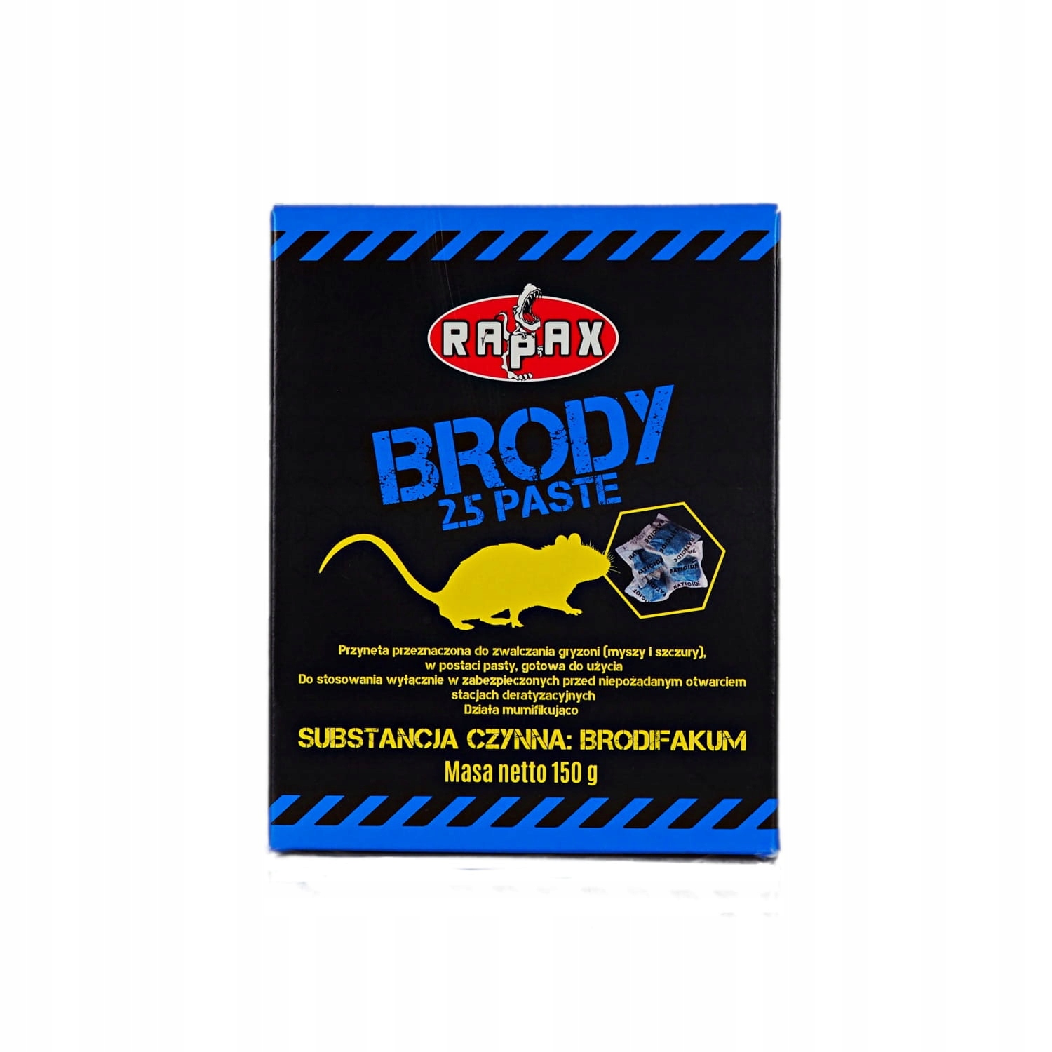 

RAPAX-Pasta Brody 25ppm niebieska na duże gryzonie