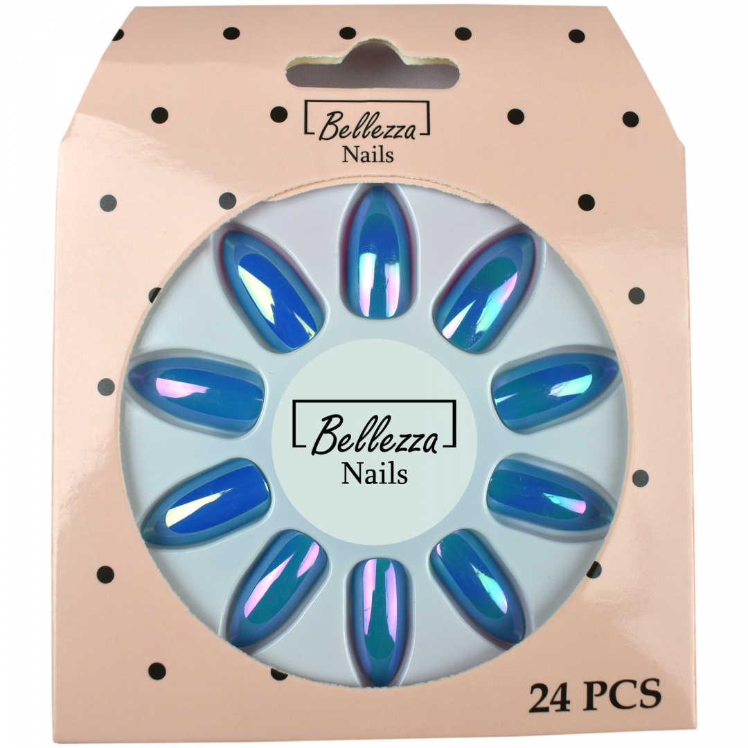 

Tipsy Paznokcie Sztuczne Tęczowe -24szt. ZU12