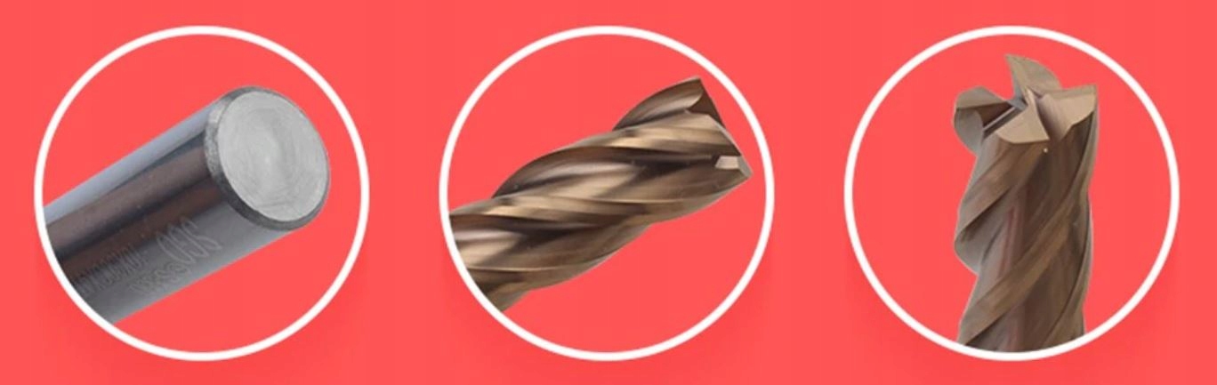 Frez węglikowy VHM fi. 8 mm 55HRC 4 pióra 4Z 4F Kod producenta x