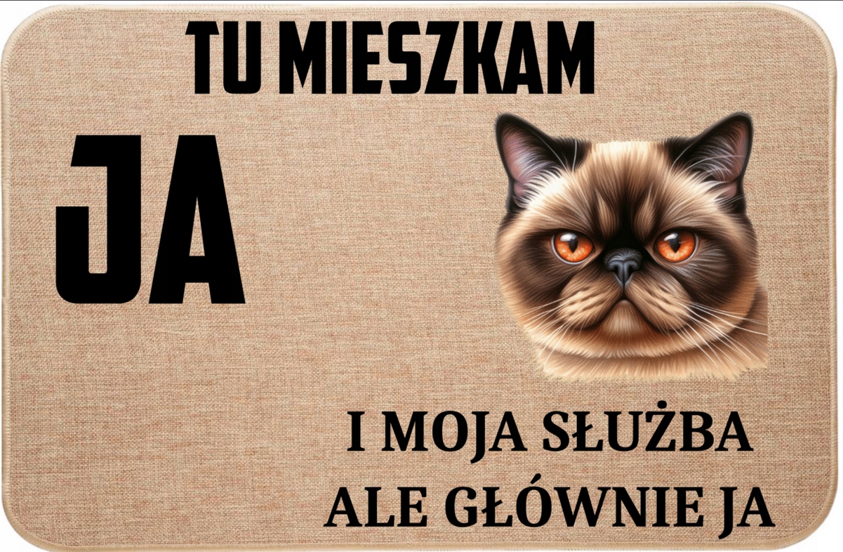 Lněná Rohožka S Kočkou, Tady Bydlím Já A Moje Služba, Ale Hlavně Já 9