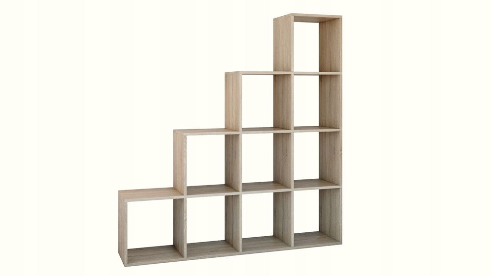 REGAŁ KOMOROWY NA KSIĄŻKI ZABAWKI KWADRAT SŁUPEK SZAFKA KOMODA DĄB SONOMA