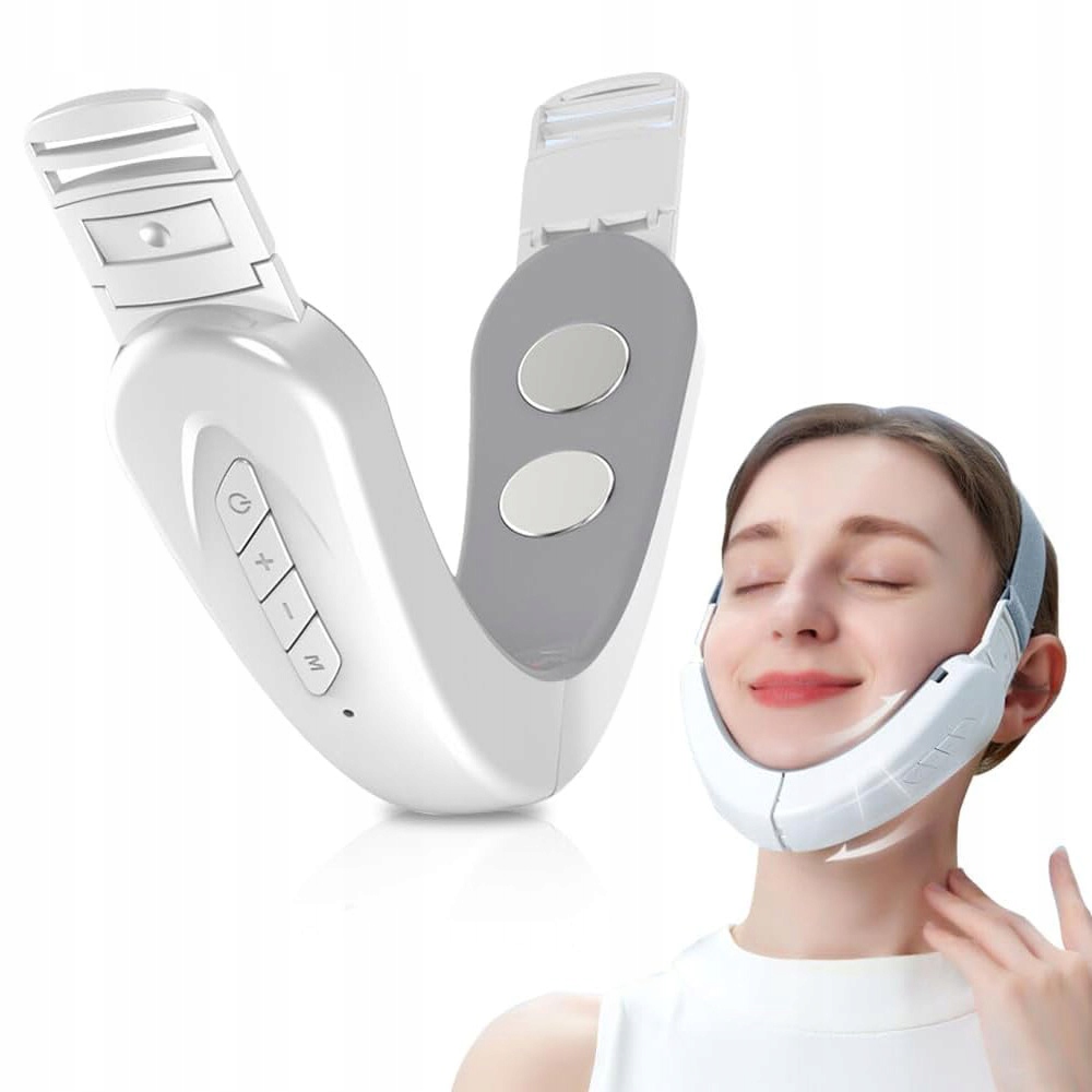 Modelující Masážní Přístroj Na Obličej Lifting Ems Usb Fototerapie Na Bradu 3.7 V