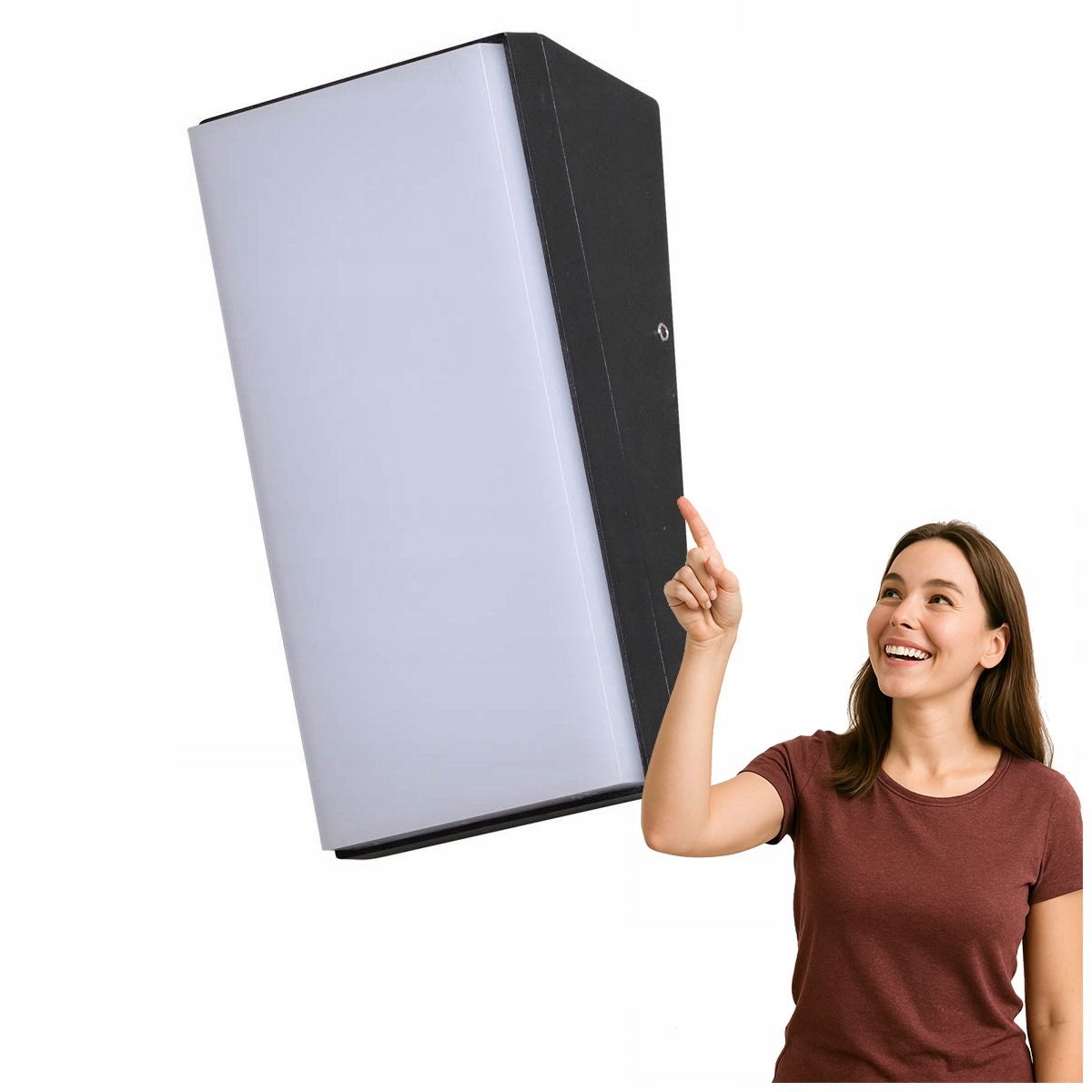 Moderní Led fasádní lampa Fama 10W černá Italux