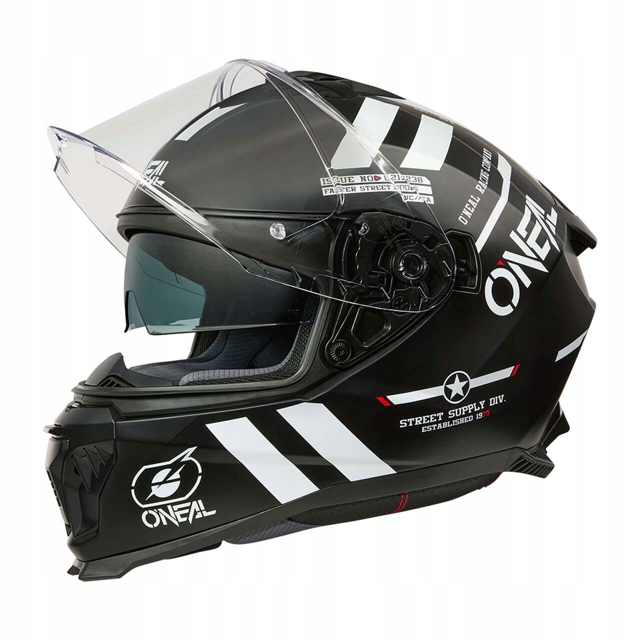 Helma O'Neal Challenger Warhawk čierna/biela/červená Xs