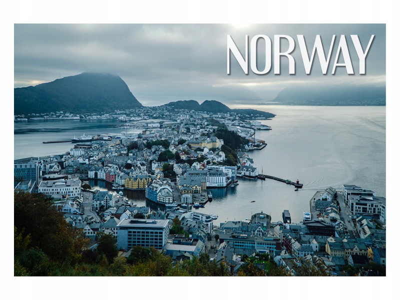 

Norwegia Góry Krajobraz Magnes na lodówkę