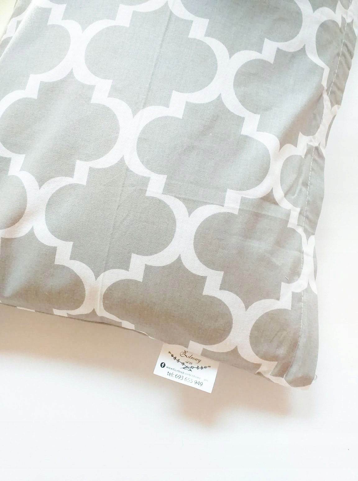 Lecznicza poduszka z łuska gryki i gorczycą 70x80 przeciwbólowa profilowana Wyrób medyczny nie