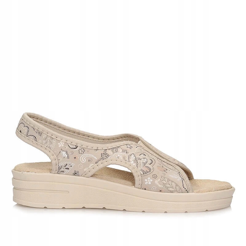 Zdravotní sandály na halušky Liber Light 24718 Jumanji Beige lycra