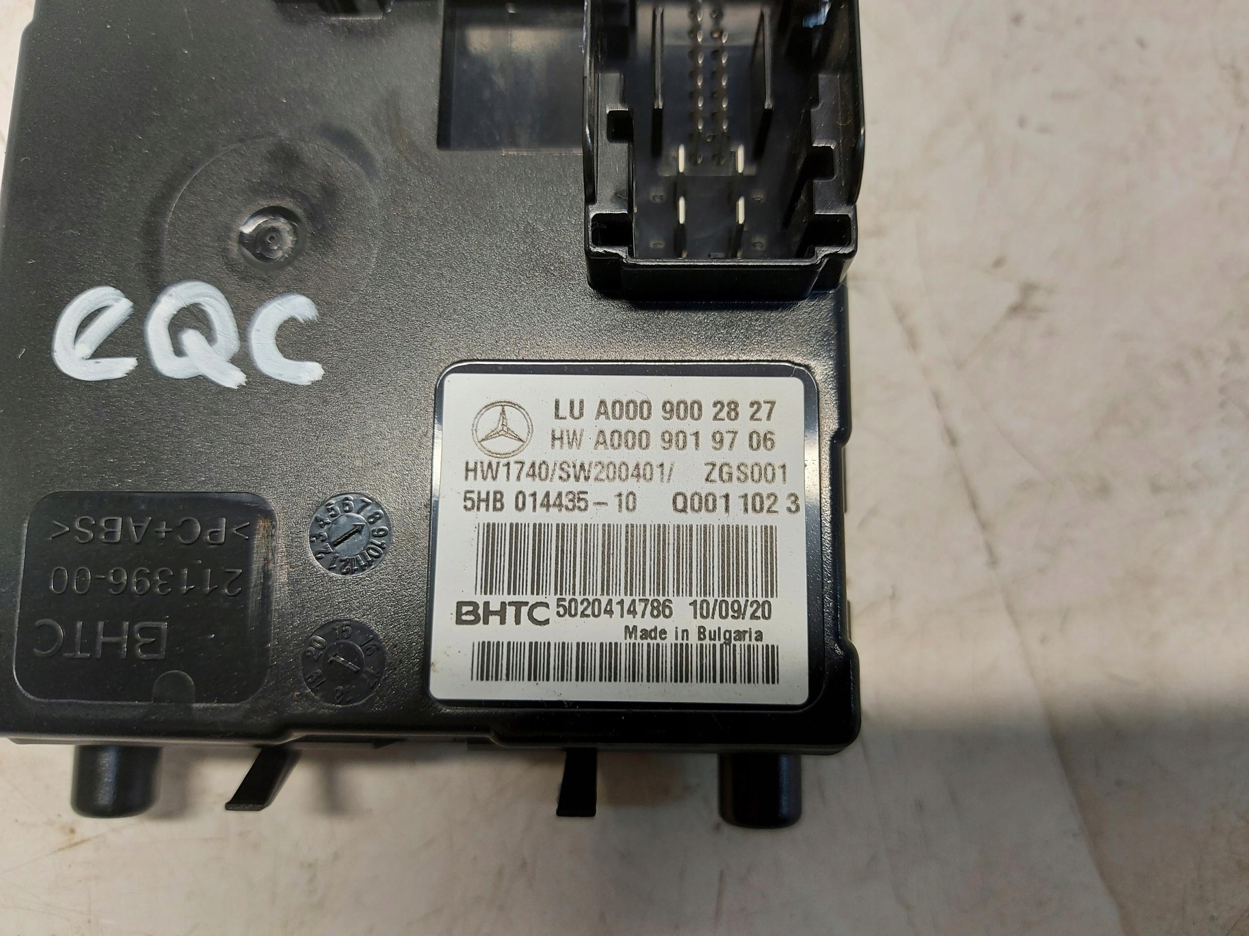 Mercedes EQC 400 W293, module control unit BHTC A0009002827