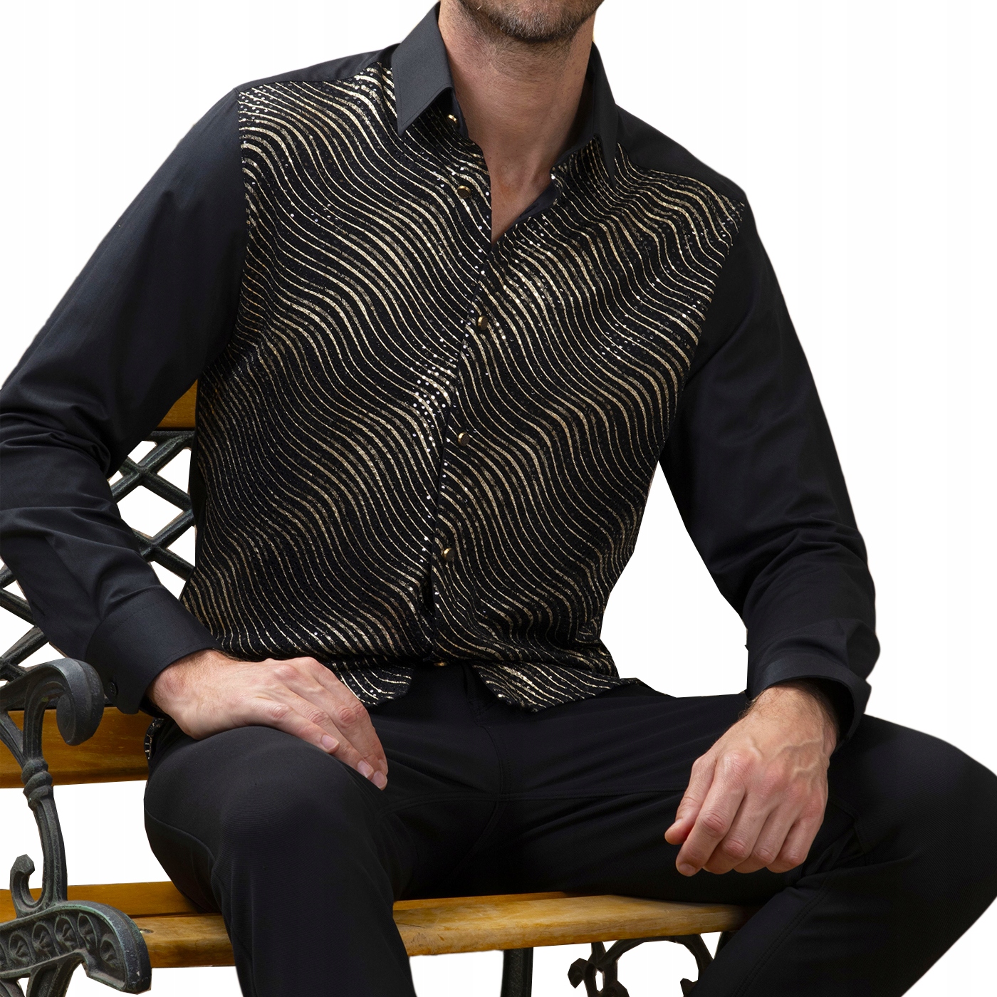 Pánská večerní košile Mondo Golden Waves Flitry