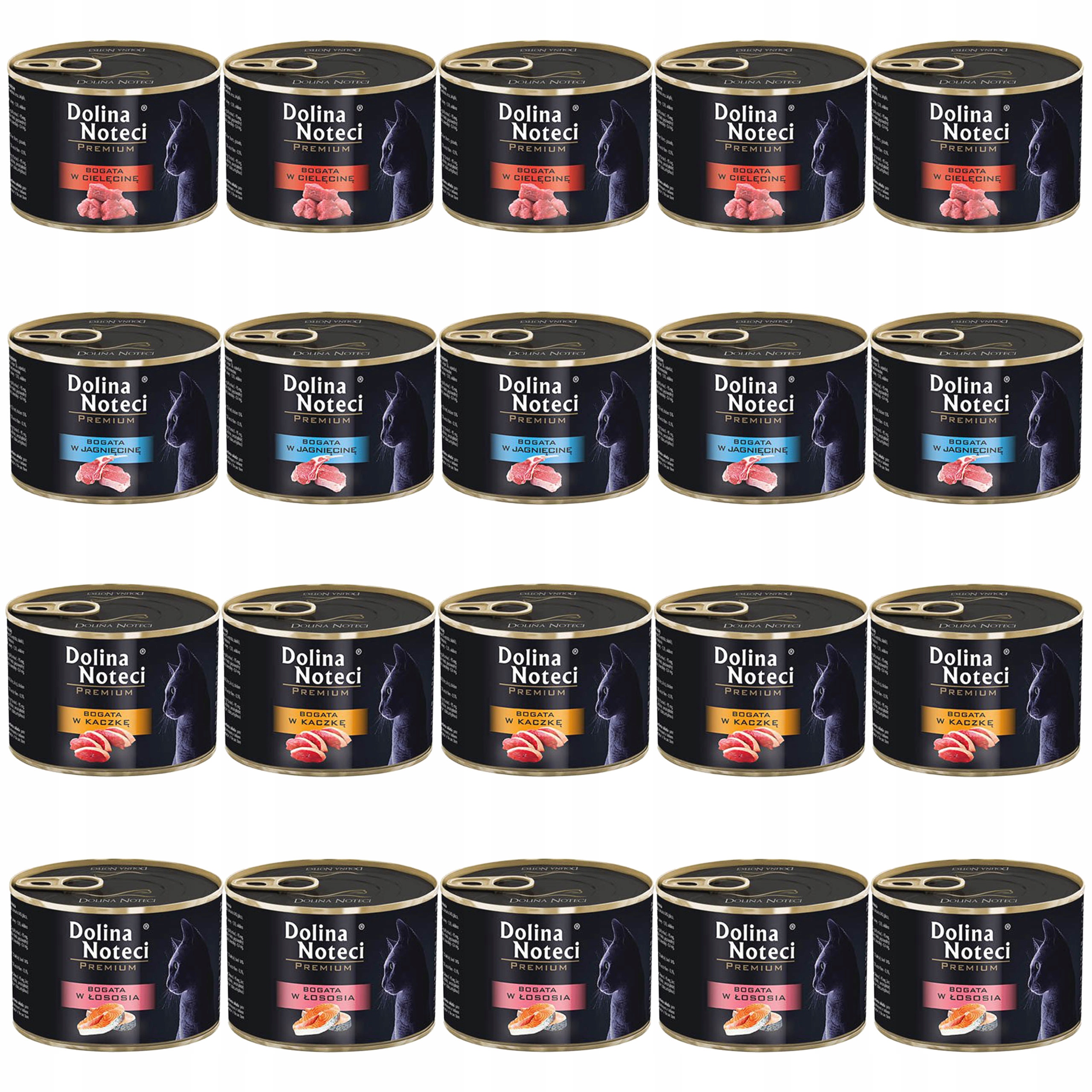 Levně Dolina Noteci Premium Krmivo Vlhké pro kočky mix chutí 20 x 185 g bez obilovin