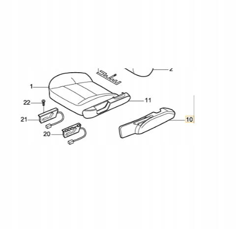 Volvo S60 S80 V70 XC70 kryt sedadla spolujezdce Oe