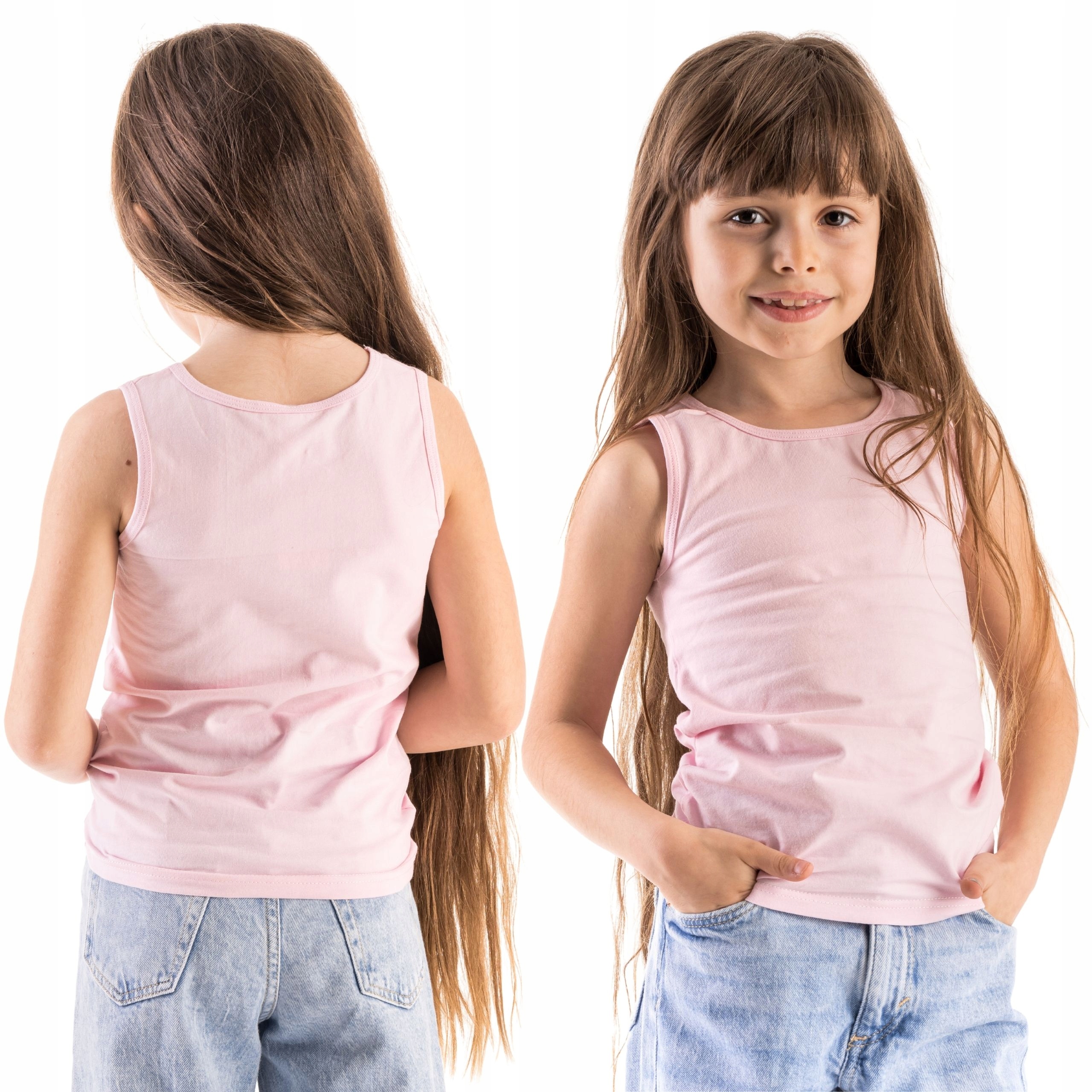 DZIEWCZĘCA PODKOSZULKA NA RAMIĄCZKACH 122/128