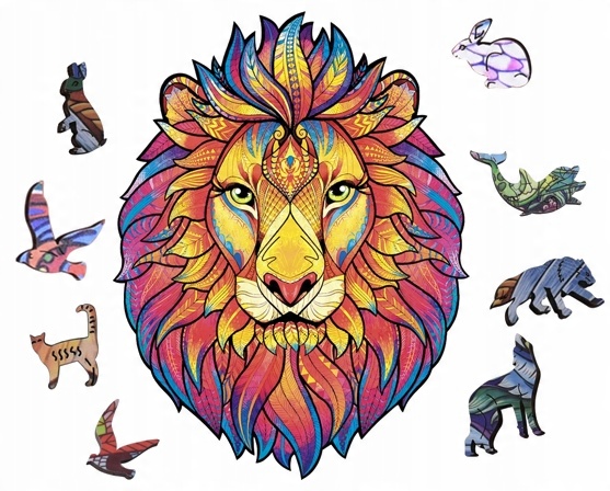 

Puzzle Klocki Drewniane Dla Dorosłych lew 125 Elem