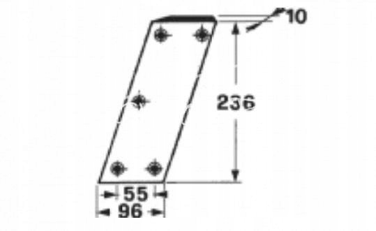 Nóż tłoka stały CLAAS MARKANT