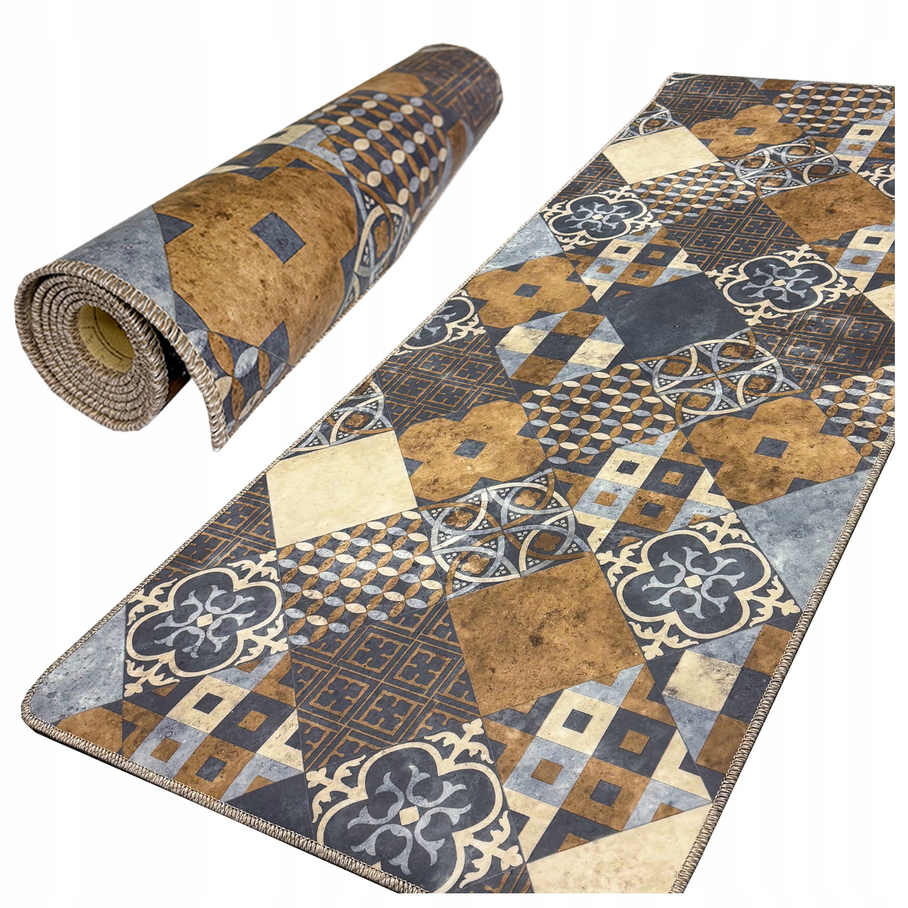 Koberec Do Kuchyně Podlahová Podložka 180 X 77 CM Pvc Vintage Koberec Běhoun Kuchyňský