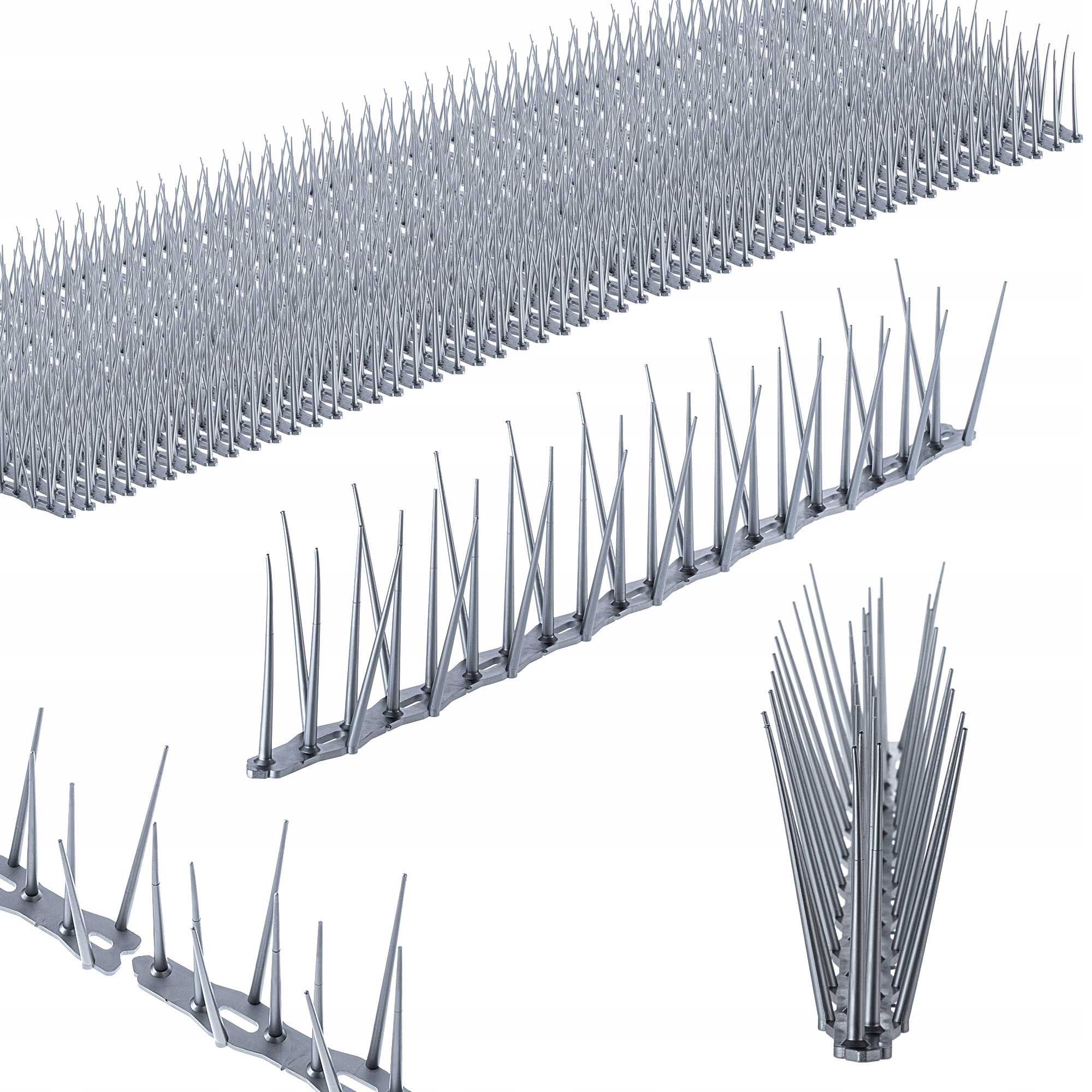 50 x Kolíky Na Vtáky Proti Vtákom Plastové Husté 24,25 m Bezpečné