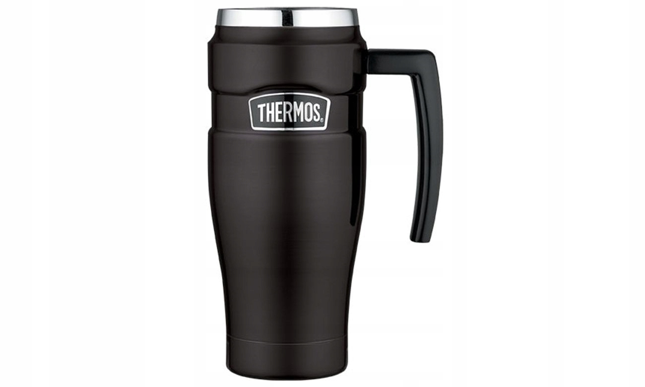 Termohrnek vodotěsný Thermos s držadlem, 470 ml, černý mat