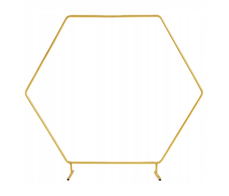 Kovová Konstrukce 2M Osmiúhelníkový Zlatý Stojan Dekorace Svatba Svaté Přijímání Balónky Květina